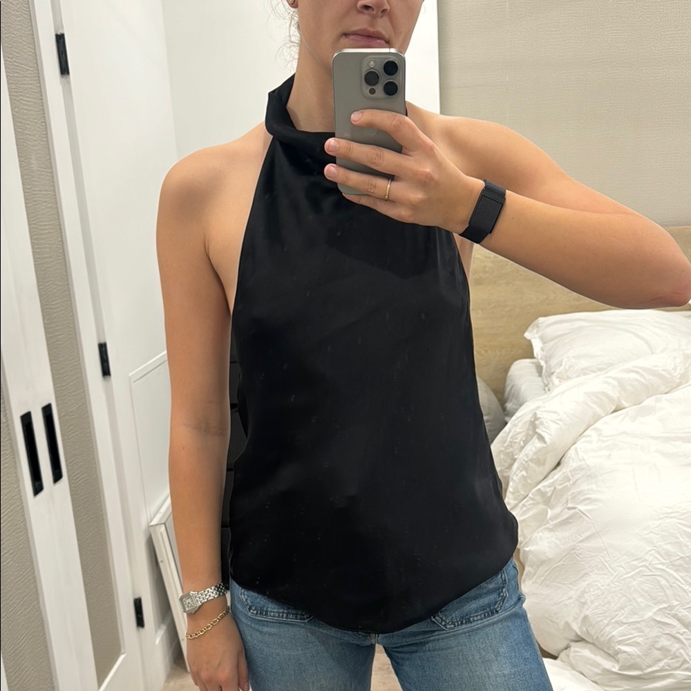 Anine Bing Black Halter Top